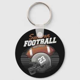 Personalized Football Player Team Number Helmet キーホルダー