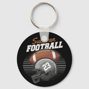 Personalized Football Player Team Number Helmet キーホルダー