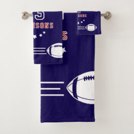 personalized football towel! バスタオルセット