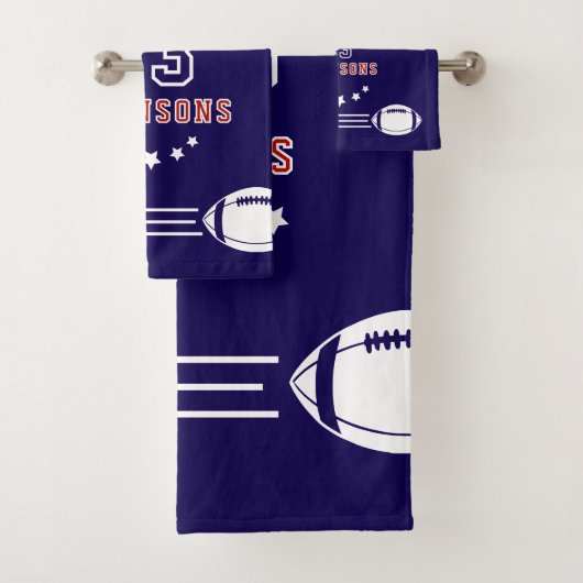 personalized football towel! バスタオルセット (インサイチュ)