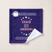 personalized football towel! バスタオルセット (ウォッシュタオル)