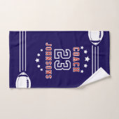 personalized football towel! バスタオルセット (ハンドタオル)