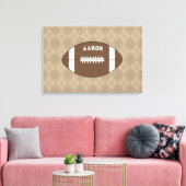 Personalized Football Wall Art Decor キャンバスプリント (インサイチュ (リビング))