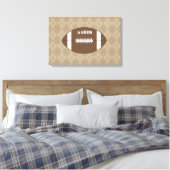 Personalized Football Wall Art Decor キャンバスプリント (インサイチュ (寝室))