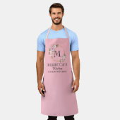 Personalized for Women Custom Family Cooking Gift エプロン (着用した状態)