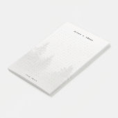 Personalized Forest Dot Grid ポストイット (アングル)