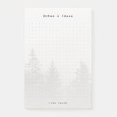 Personalized Forest Dot Grid ポストイット (正面)