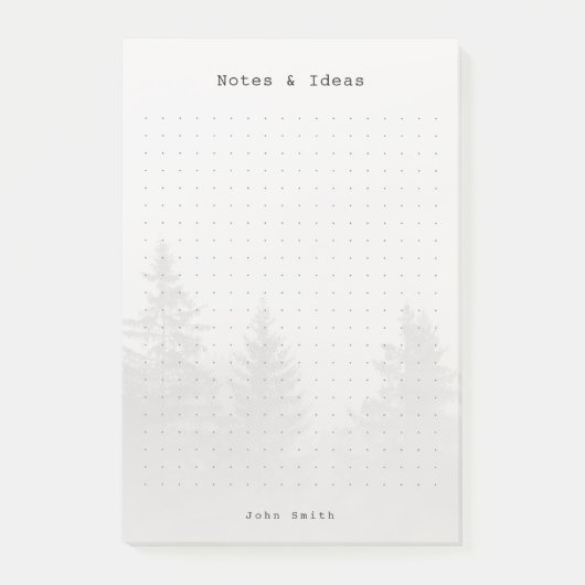 Personalized Forest Dot Grid ポストイット (正面)