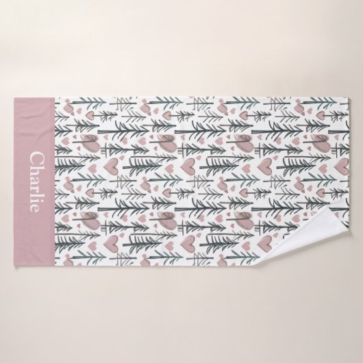 Personalized Forest Tree Kids バスタオル (バスタオル)