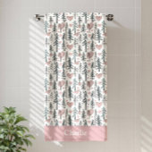 Personalized Forest Tree Kids バスタオル