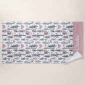 Personalized Forest Tree Kids ビーチタオル (正面)