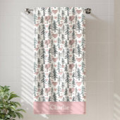 Personalized Forest Tree Kids ビーチタオル