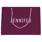 Personalized Formal Design Large Gift Bag ラージペーパーバッグ (正面)