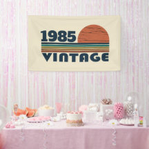 Personalized Forty vintage 40th birthday party