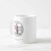 Personalized frame newlyweds mug コーヒーマグカップ (正面左)