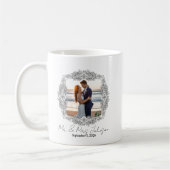 Personalized frame newlyweds mug コーヒーマグカップ (左)