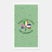 Personalized France Ireland USA Shamrock (正面)