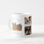 Personalized Frankfurt Germany Travel Photo Mug コーヒーマグカップ (正面左)