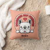Personalized French Bulldog Funny Quote & Name  クッション (ブランケット)