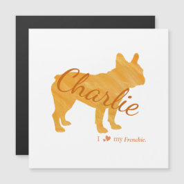 Personalized French Bulldog Pastel Orange Frenchie