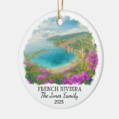 Personalized French Riviera Ornament, France セラミックオーナメント (左)