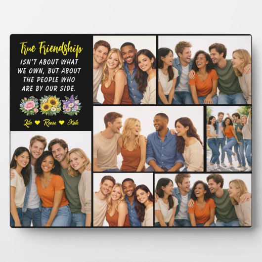 Personalized Friendship | Best Friend フォトプラーク (正面)