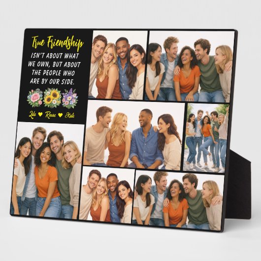 Personalized Friendship | Best Friend フォトプラーク (側面)
