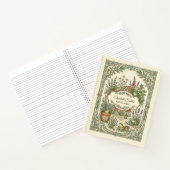 Personalized Frog Herb Cottage Garden Notebook  ノートブック (内部)