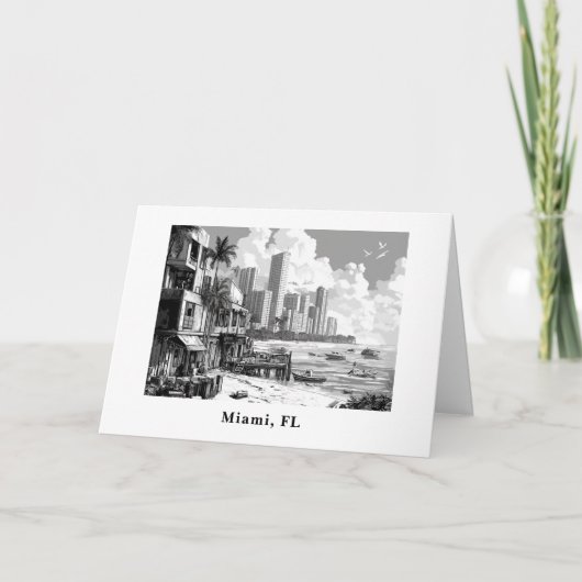 Personalized From Miami FL travel  シーズンカード (正面)