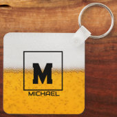 Personalized Frosted Beer Mug with Custom Name キーホルダー (裏面)