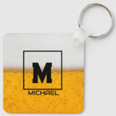 Personalized Frosted Beer Mug with Custom Name キーホルダー (裏面)