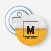 Personalized Frosted Beer Mug with Custom Name 栓抜き (正面)
