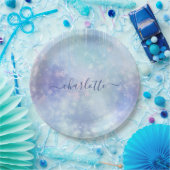 Personalized Frozen Icicles Short ペーパープレート (パーティー)