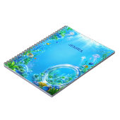 Personalized Frutiger Aero Name Notebook ノートブック (左側)