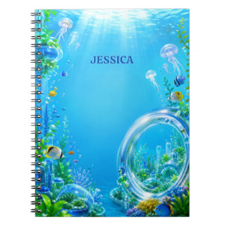 Personalized Frutiger Aero Name Notebook ノートブック