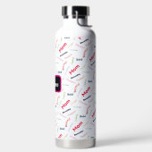 Personalized Fun-loving Mom ウォーターボトル (左面)