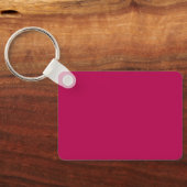 Personalized Fun Retro Orange Hot Pink Art Pattern キーホルダー (裏面)