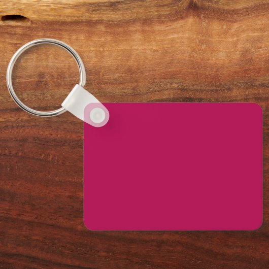 Personalized Fun Retro Orange Hot Pink Art Pattern キーホルダー (裏面)