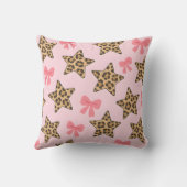 Personalized Fun Tiger Print Star Pattern クッション (裏面)