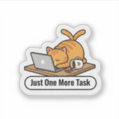 Personalized Funny AI Cat Meme Collection シール (正面)