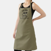 Personalized Funny Apron Too Cool for School エプロン (インサイチュ)