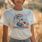 Personalized Funny Baseball Mum Retro Flower Tシャツ