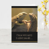 Personalized Funny Birthday Greeting Card カード (黄色い花)