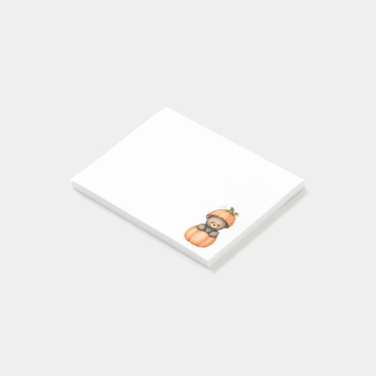 Personalized Funny Cat Cartoon Notes ポストイット (アングル)