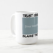 Personalized Funny Cat Mug - Blame The Cat. コーヒーマグカップ (正面左)