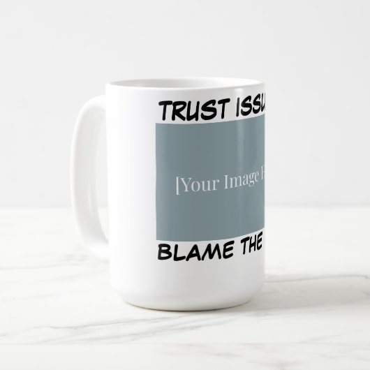 Personalized Funny Cat Mug - Blame The Cat. コーヒーマグカップ (正面左)