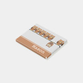 Personalized Funny Cheeky Owl ポストイット (アングル)