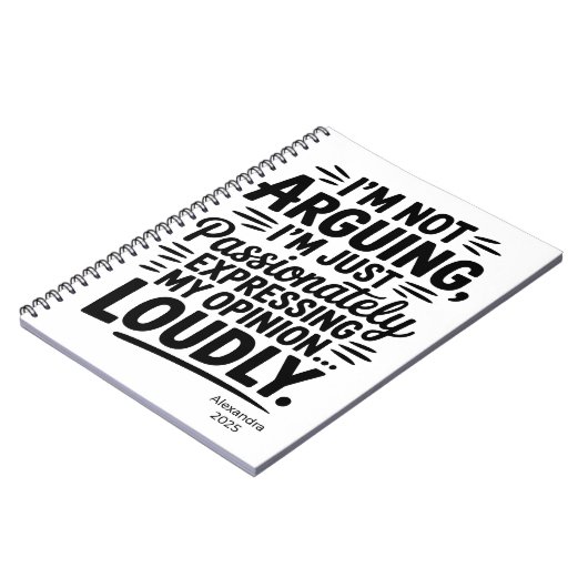 Personalized Funny Coworker Quote Notebook ノートブック (左側)