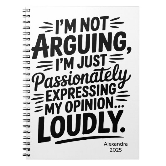 Personalized Funny Coworker Quote Notebook ノートブック (正面)