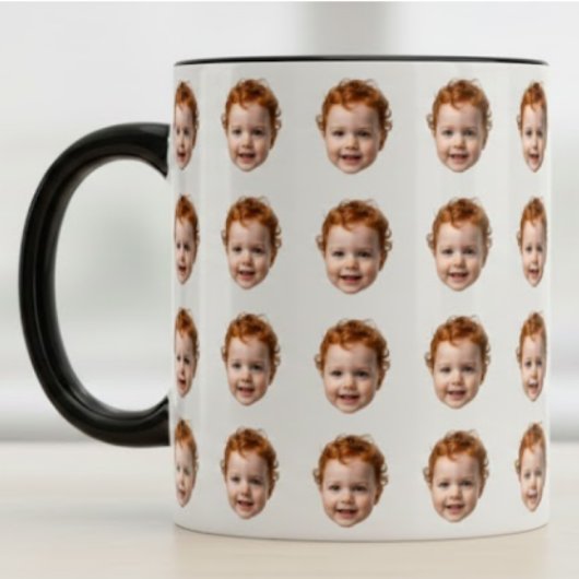 Personalized Funny Custom Baby Face Photo マグカップ